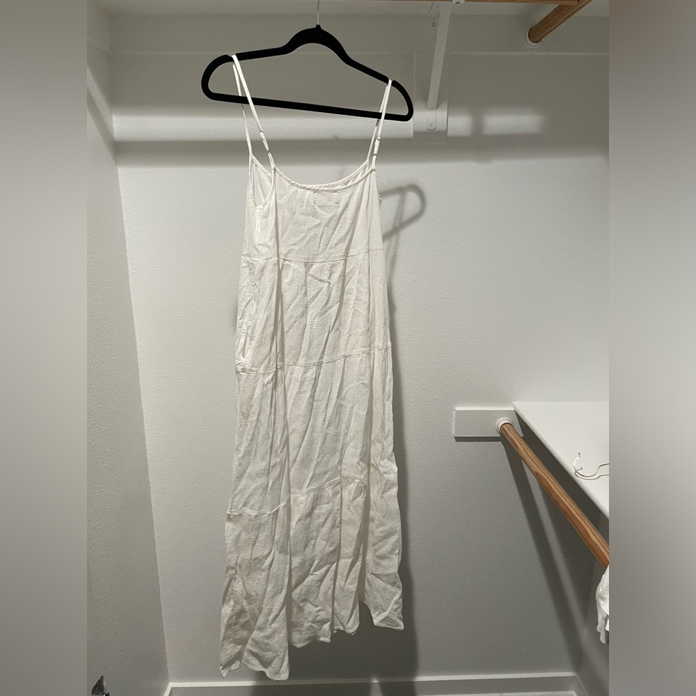 Reformation white linen dress
